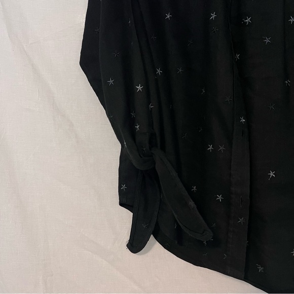HP⭐️Rails Black Star Embroidered Robyn Button Down - Picture 3 of 6